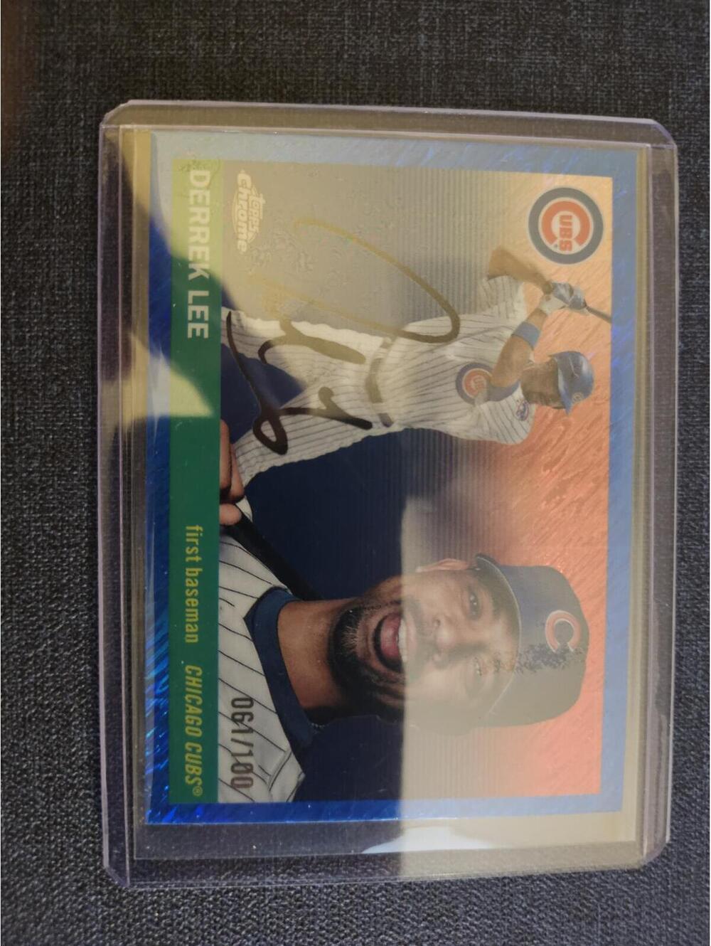Derrek Lee (Blue Lava -No./100) - 2025 Topps Chrome Platinum 1955 R&S- #424 Cubs